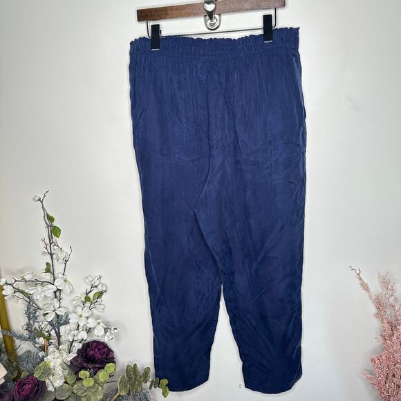 JENNI KAYNE Cupro Rio Trouser Pants Nave Blue Sz XXL {M32} - Picture 3 of 5